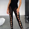 Pants | White Fox Boutique Hollywood Moment Mesh Leggings black