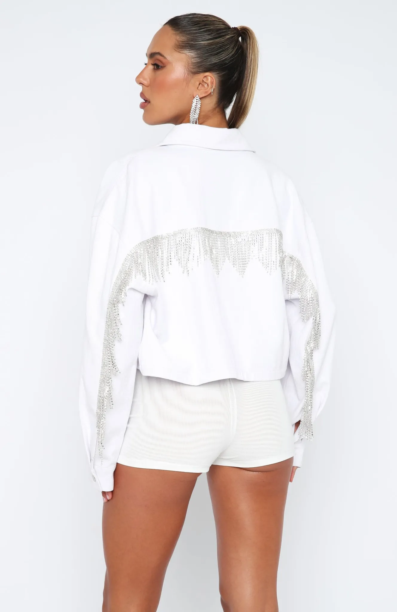 Jackets & Blazers | White Fox Boutique How You Played Me Denim Jacket white