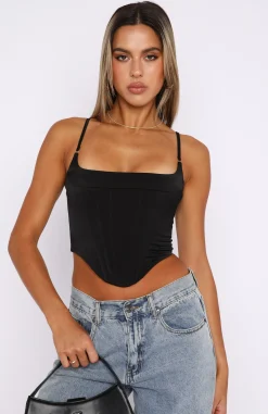 Shirts & Blouses | White Fox Boutique Hypnotized Bustier black