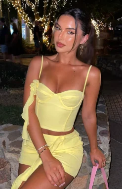 Shirts & Blouses | White Fox Boutique I Want Your Love Bustier Lemon yellow