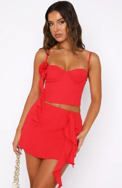 Shirts & Blouses | White Fox Boutique I Want Your Love Bustier red