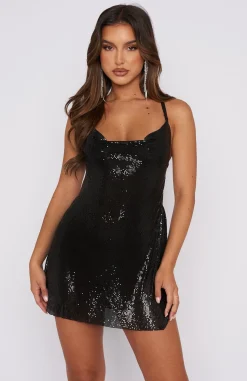 Restocked | White Fox Boutique Iconic Image Mini Dress black