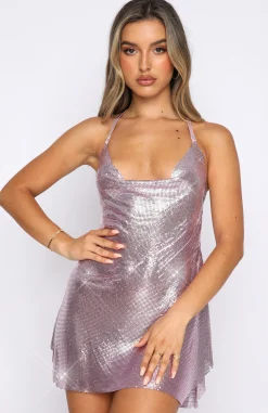 Restocked | White Fox Boutique Iconic Image Mini Dress pink