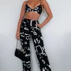 Pants | White Fox Boutique If Only You Knew Pants Scribble black