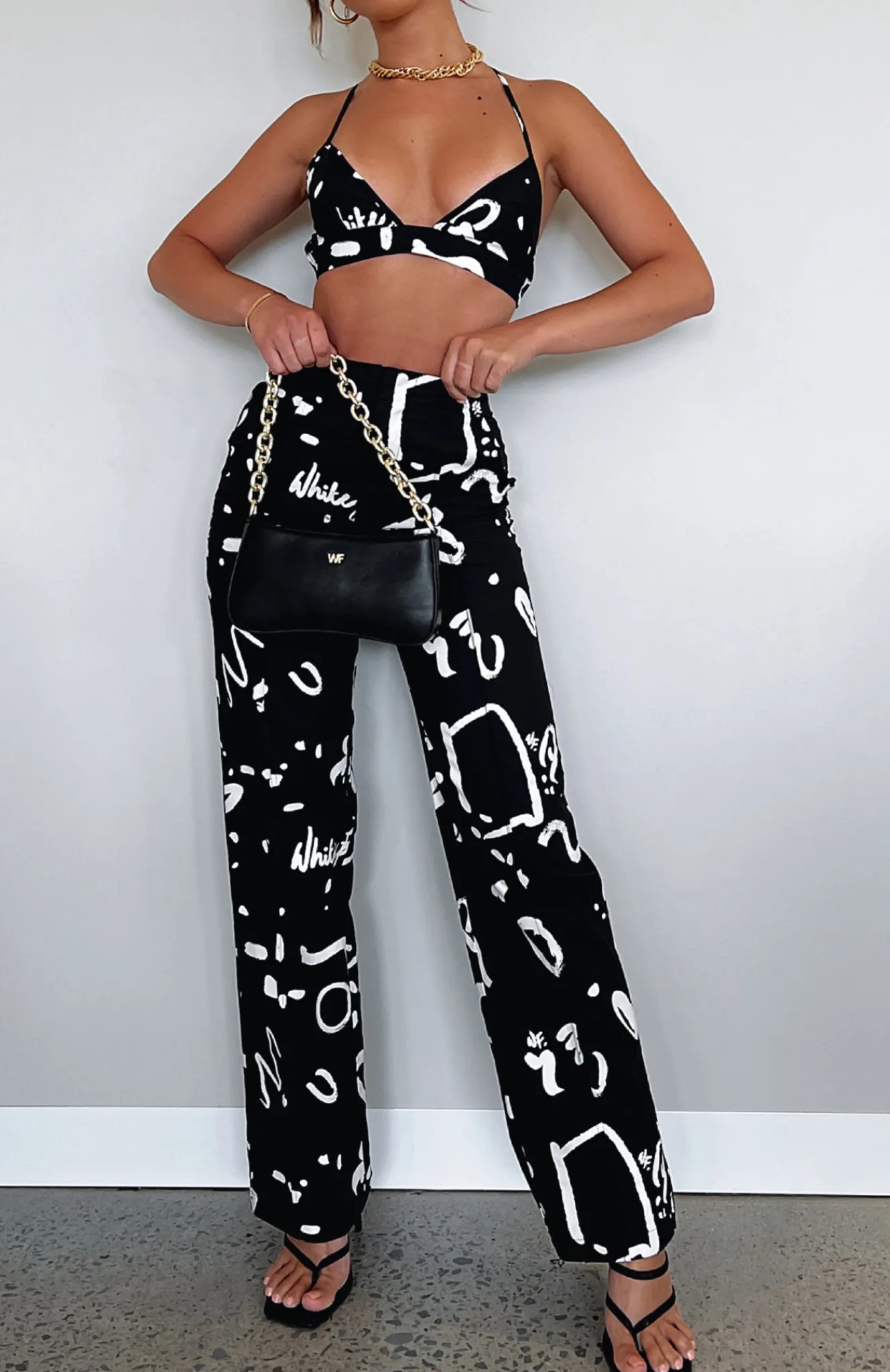 Pants | White Fox Boutique If Only You Knew Pants Scribble black