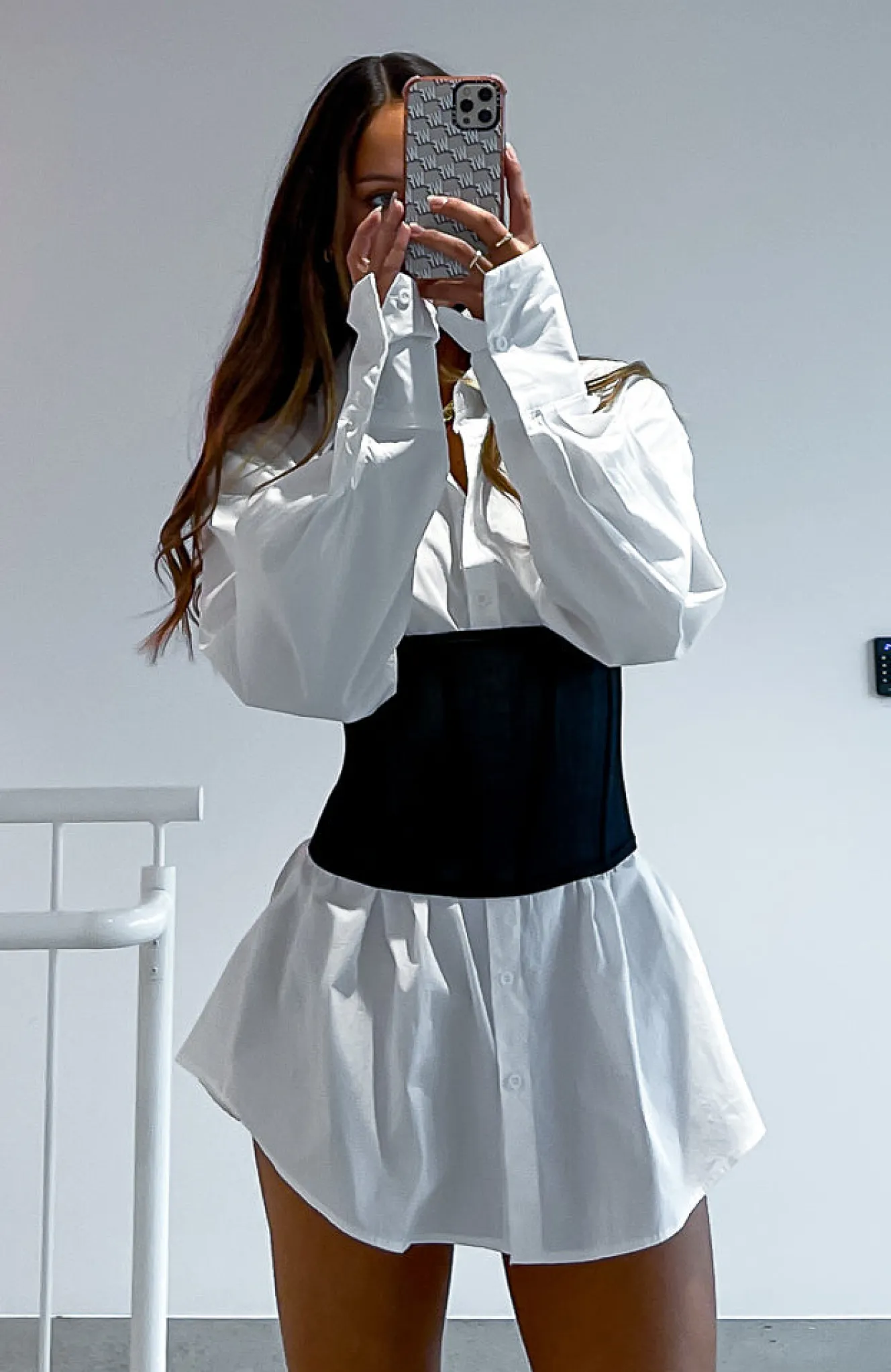 Shirts & Blouses | White Fox Boutique I'm The One Mesh Corset black