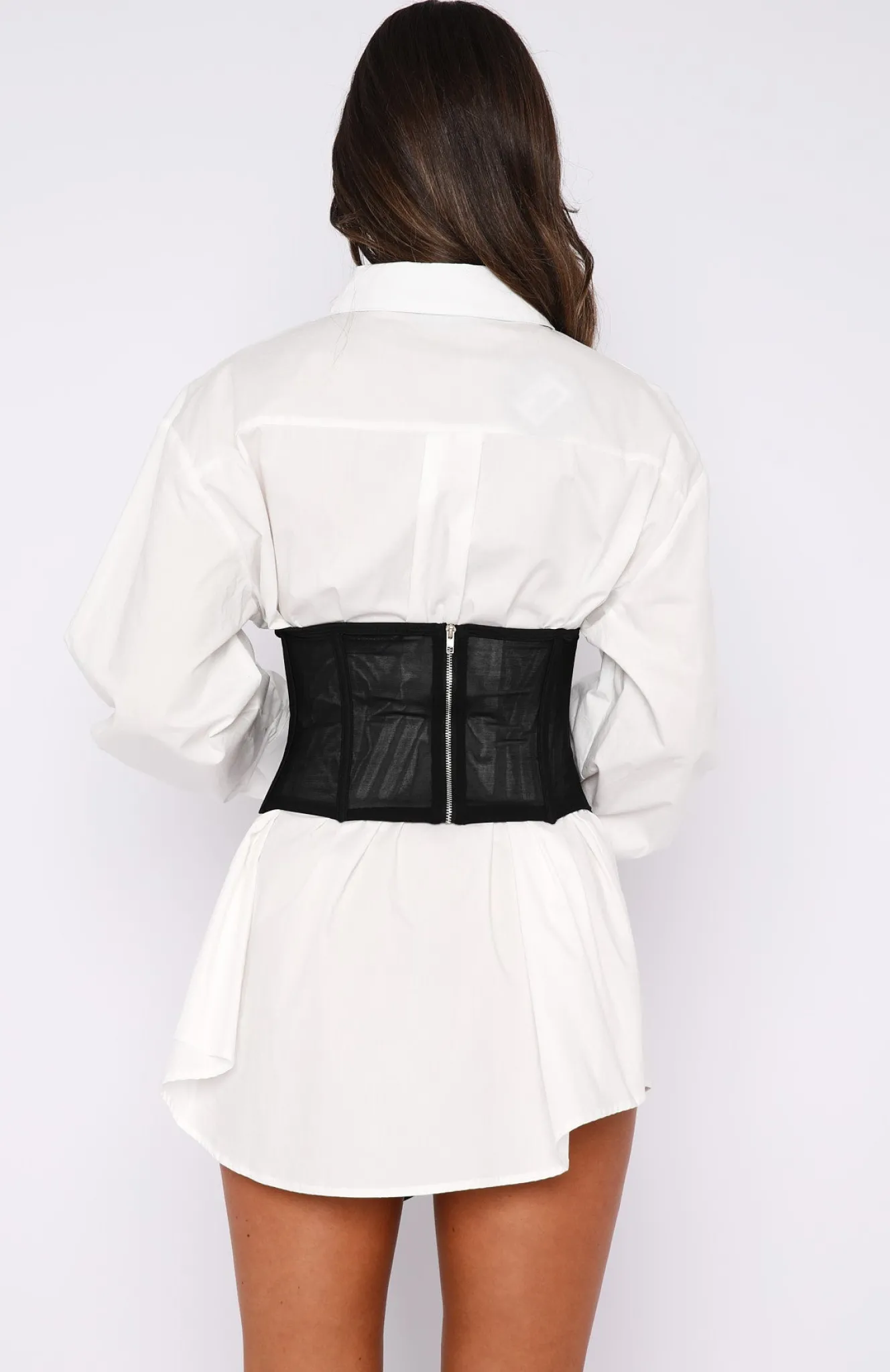 Shirts & Blouses | White Fox Boutique I'm The One Mesh Corset black