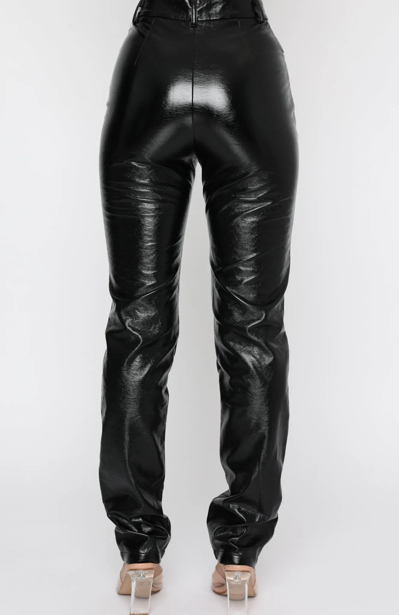 Pants | White Fox Boutique I'm The Only One PU Pants black