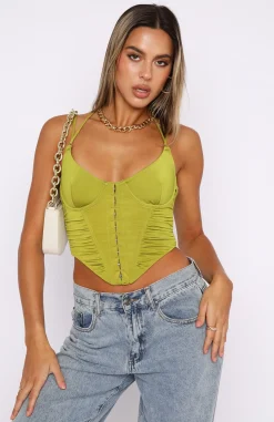 Shirts & Blouses | White Fox Boutique Imagine Bustier Matcha green