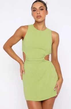 Restocked | White Fox Boutique In The Bag Mini Dress Matcha green