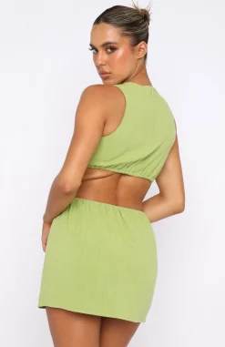 Restocked | White Fox Boutique In The Bag Mini Dress Matcha green