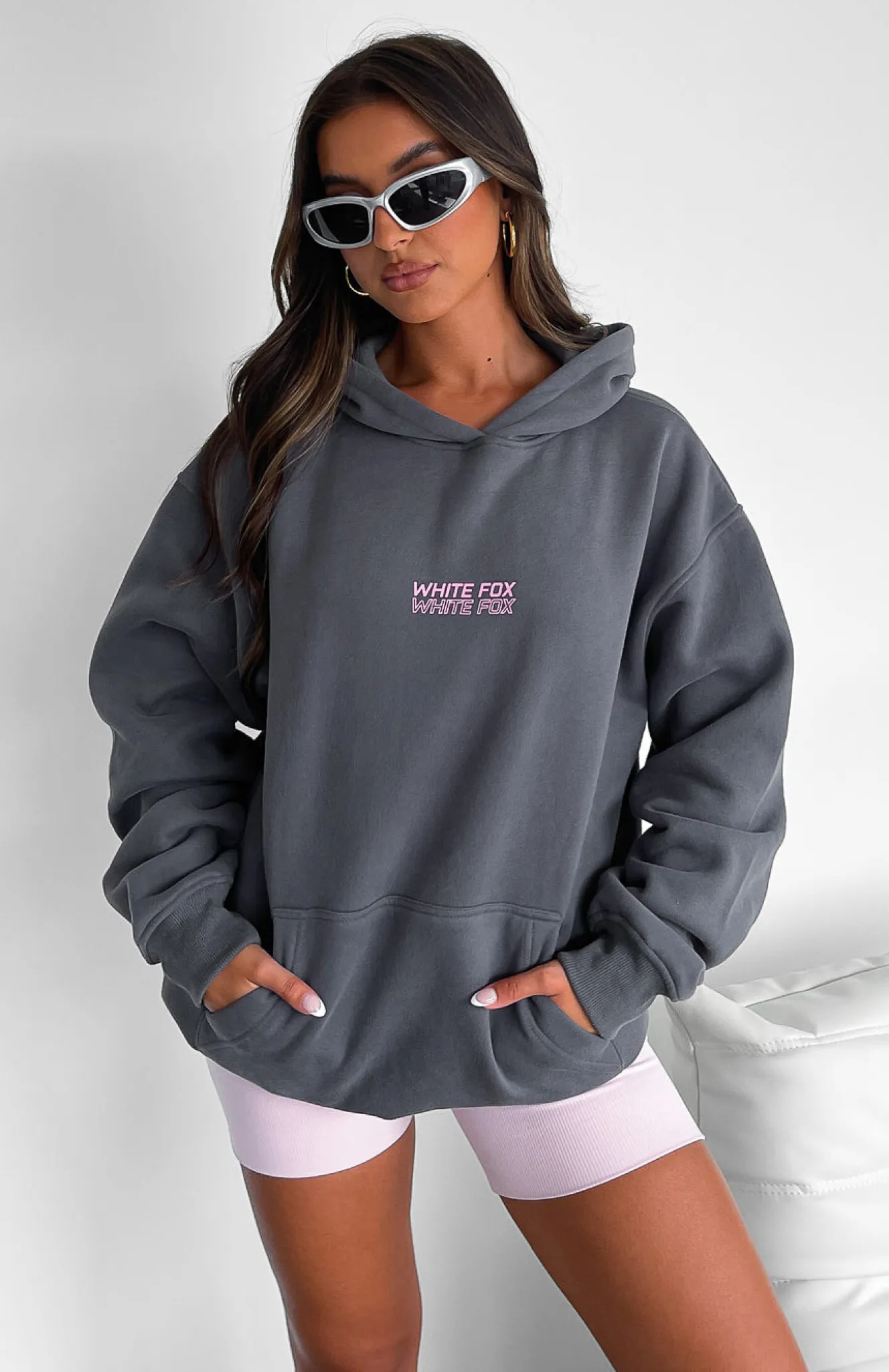 Jackets & Blazers | White Fox Boutique In Transit Oversized Hoodie Volcanic grey
