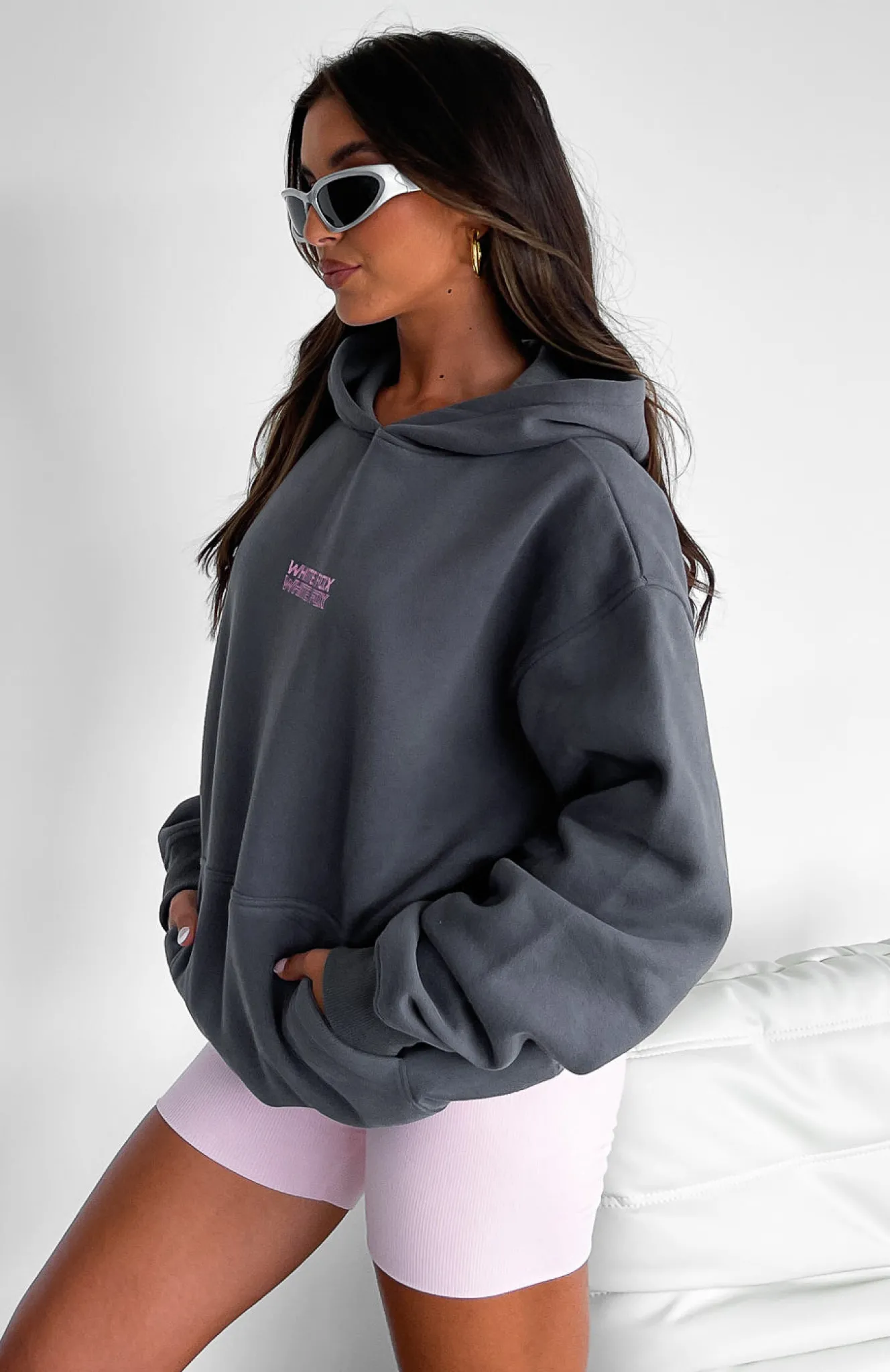 Jackets & Blazers | White Fox Boutique In Transit Oversized Hoodie Volcanic grey