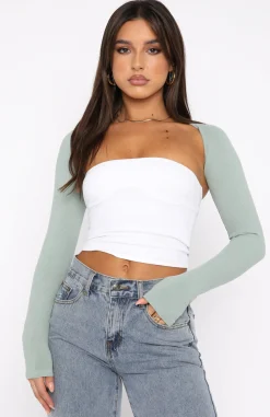 Shirts & Blouses | White Fox Boutique Inside Scoop Bolero Sage green