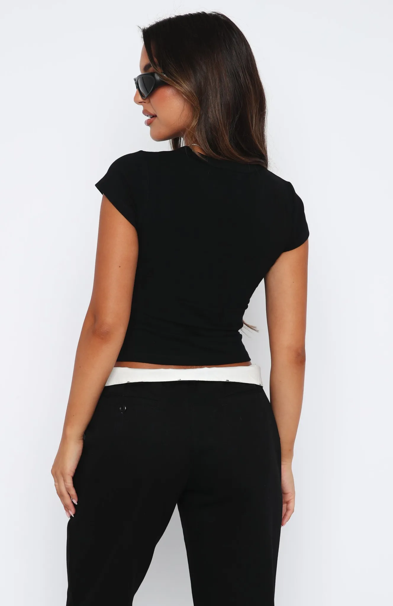 Shirts & Blouses | White Fox Boutique Invitation Only Baby Tee black