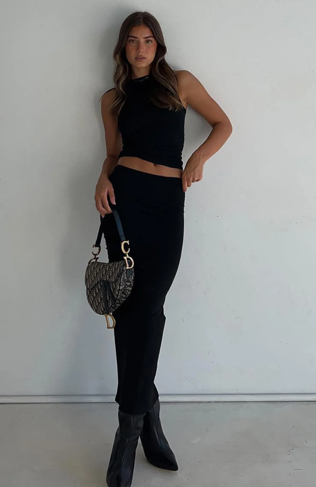 Restocked | White Fox Boutique Invites Only Maxi Skirt black