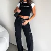 Pants | White Fox Boutique Is There Someone Else Cargo Pants black
