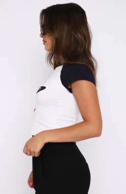 Shirts & Blouses | White Fox Boutique It's Cool To Care Baby Tee white