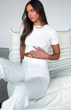 Shirts & Blouses | White Fox Boutique It's Meant To Be Crop Cream white