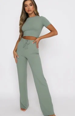 Shirts & Blouses | White Fox Boutique It's Meant To Be Crop Sage green