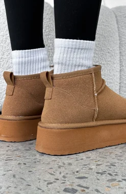 Boots | White Fox Boutique Jet Setter Platform Snug Boots Chestnut brown