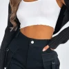 Shorts | White Fox Boutique Just A Friend Cargo Shorts black