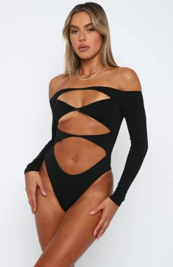 Shirts & Blouses | White Fox Boutique Just The Intro Bodysuit black