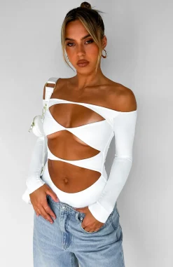Shirts & Blouses | White Fox Boutique Just The Intro Bodysuit white