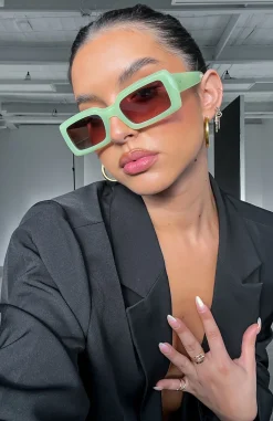 Sunglasses | White Fox Boutique Kaia Sunglasses Matcha green