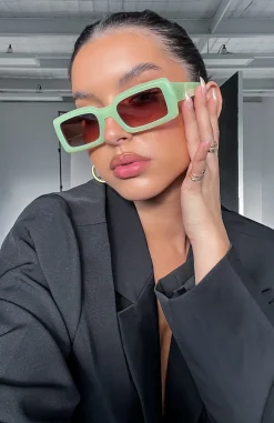 Sunglasses | White Fox Boutique Kaia Sunglasses Matcha green
