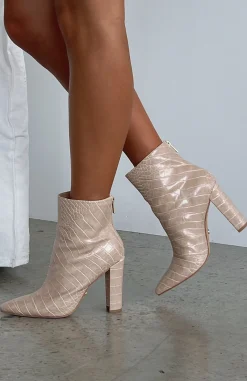 Boots | White Fox Boutique Kayla Boots Croc nude