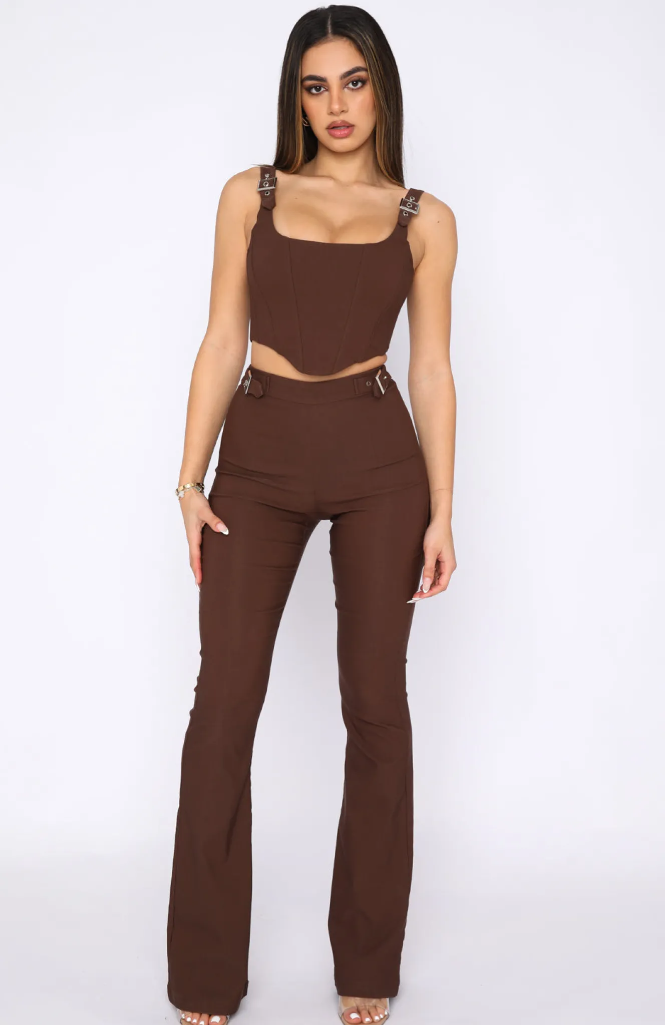 Shirts & Blouses | White Fox Boutique Keep Me Close Bustier Chocolate brown