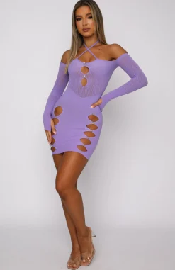 Restocked | White Fox Boutique Keep On Looking Mini Dress purple