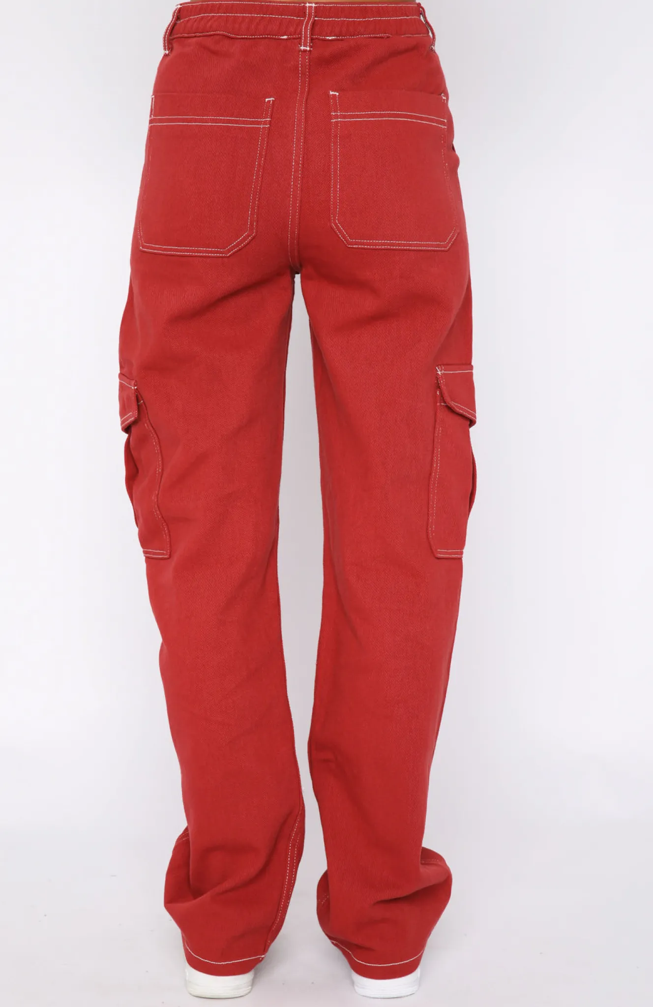 Pants | White Fox Boutique Keep On Moving Cargo Pants Rust red