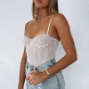 Shirts & Blouses | White Fox Boutique Keep Wishing Mesh Bodysuit white
