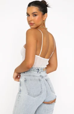 Shirts & Blouses | White Fox Boutique Keep Wishing Mesh Bodysuit white