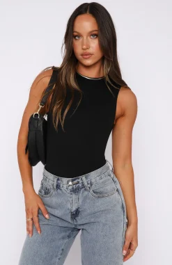 Shirts & Blouses | White Fox Boutique Keep You Around Bodysuit black