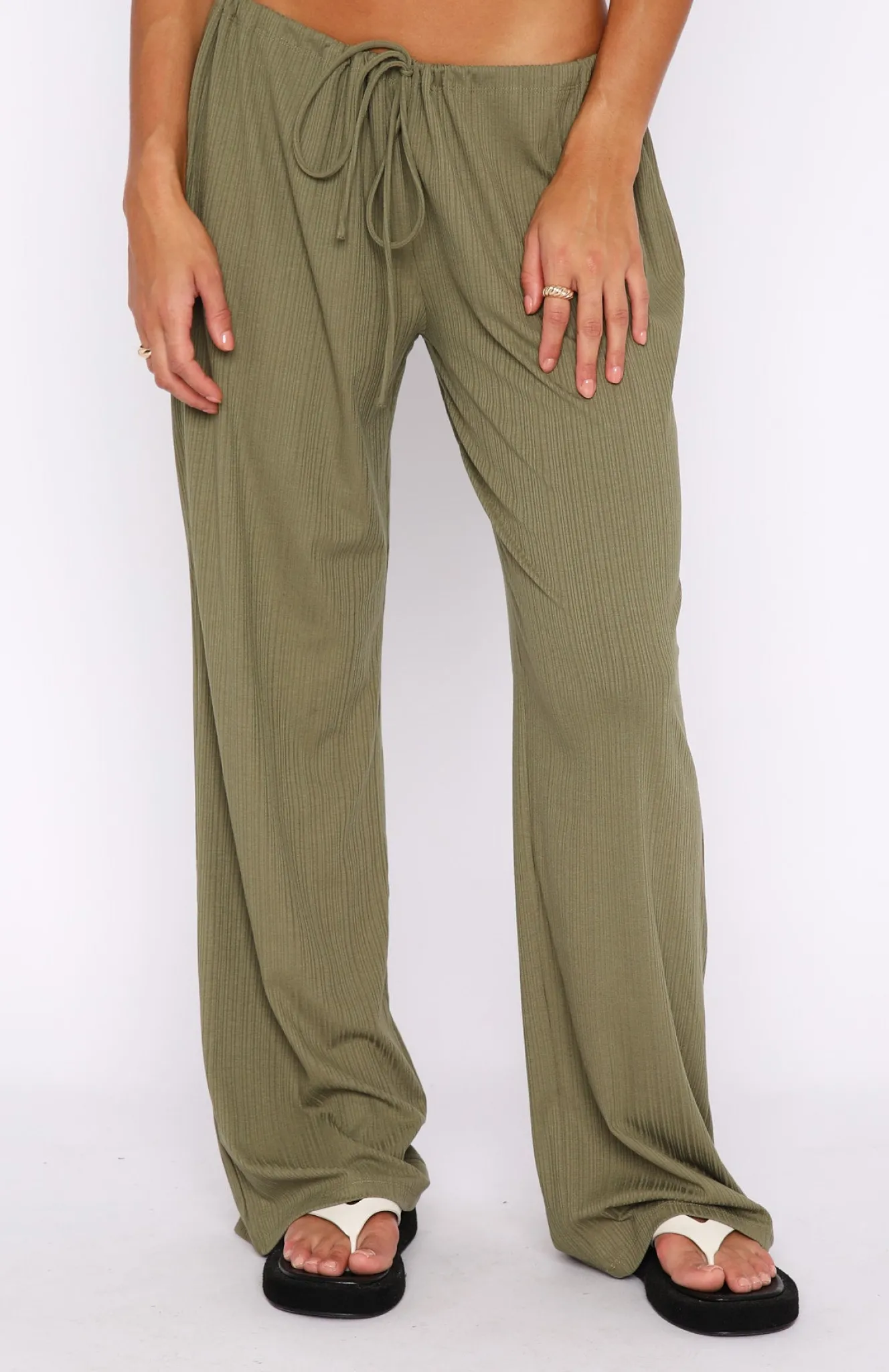 Pants | White Fox Boutique Keeping Score Pants Khaki green