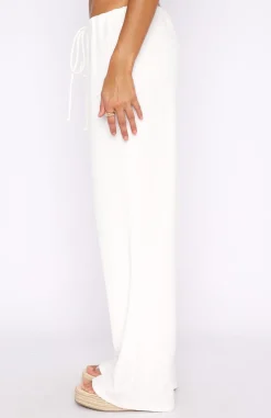 Pants | White Fox Boutique Keeping Score Pants white
