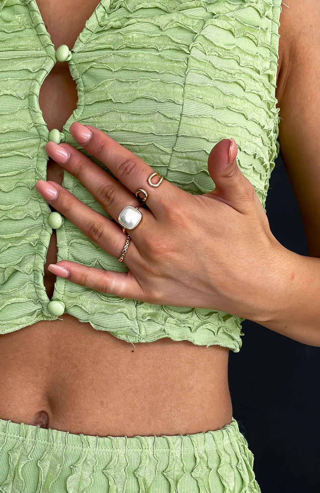 Jewellery | White Fox Boutique Lauren Ring Set gold
