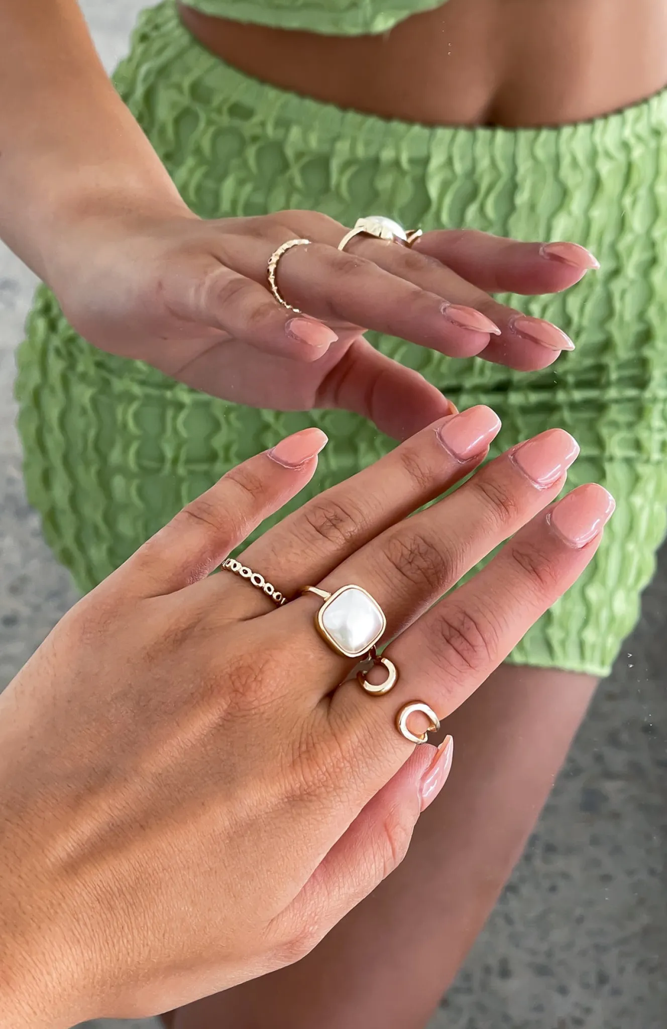 Jewellery | White Fox Boutique Lauren Ring Set gold