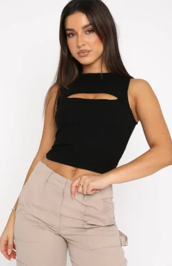 Shirts & Blouses | White Fox Boutique Learn The Ropes Crop black