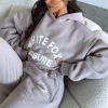 Jackets & Blazers | White Fox Boutique Leisure Club Oversized Hoodie Taupe brown