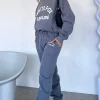 Sweatpants | White Fox Boutique Leisure Club Sweatpants Charcoal grey