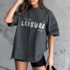 Shirts & Blouses | White Fox Boutique Leisure Series Oversized Tee Shadow grey