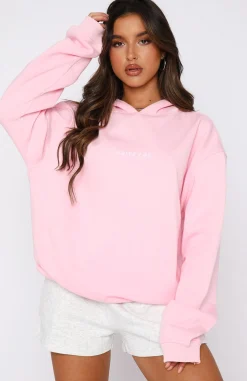 Jackets & Blazers | White Fox Boutique Leisure Series Oversized Hoodie Posy pink