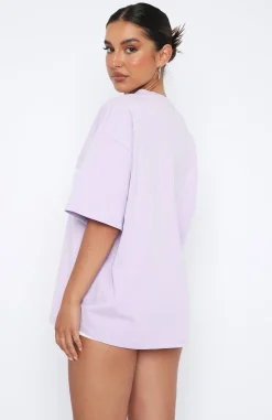 Shirts & Blouses | White Fox Boutique Leisure Series Oversized Tee Lavender purple