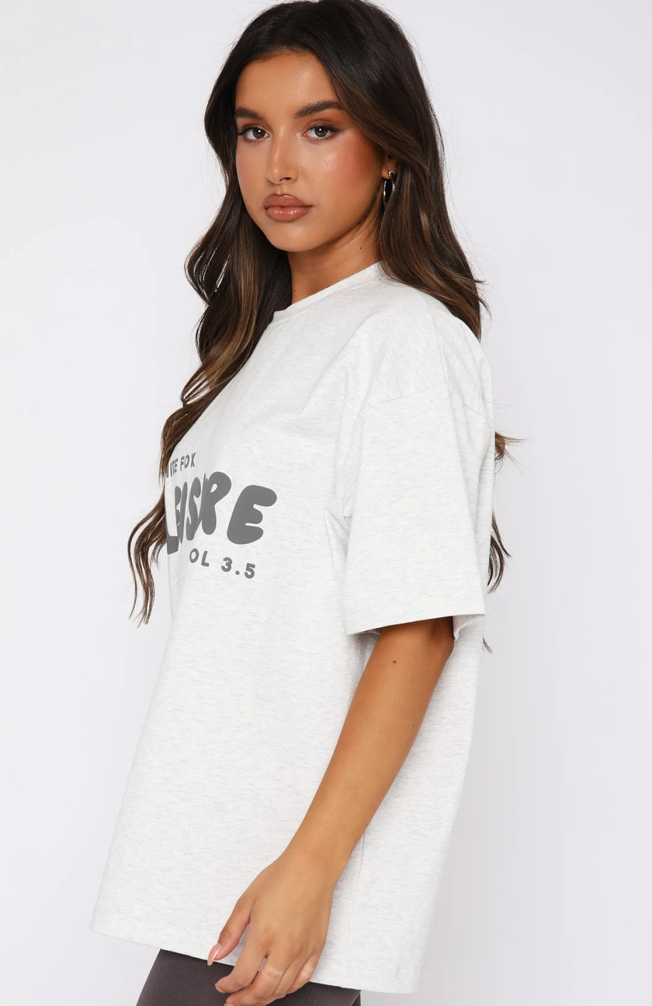 Shirts & Blouses | White Fox Boutique Leisure Series Oversized Tee Glacier grey
