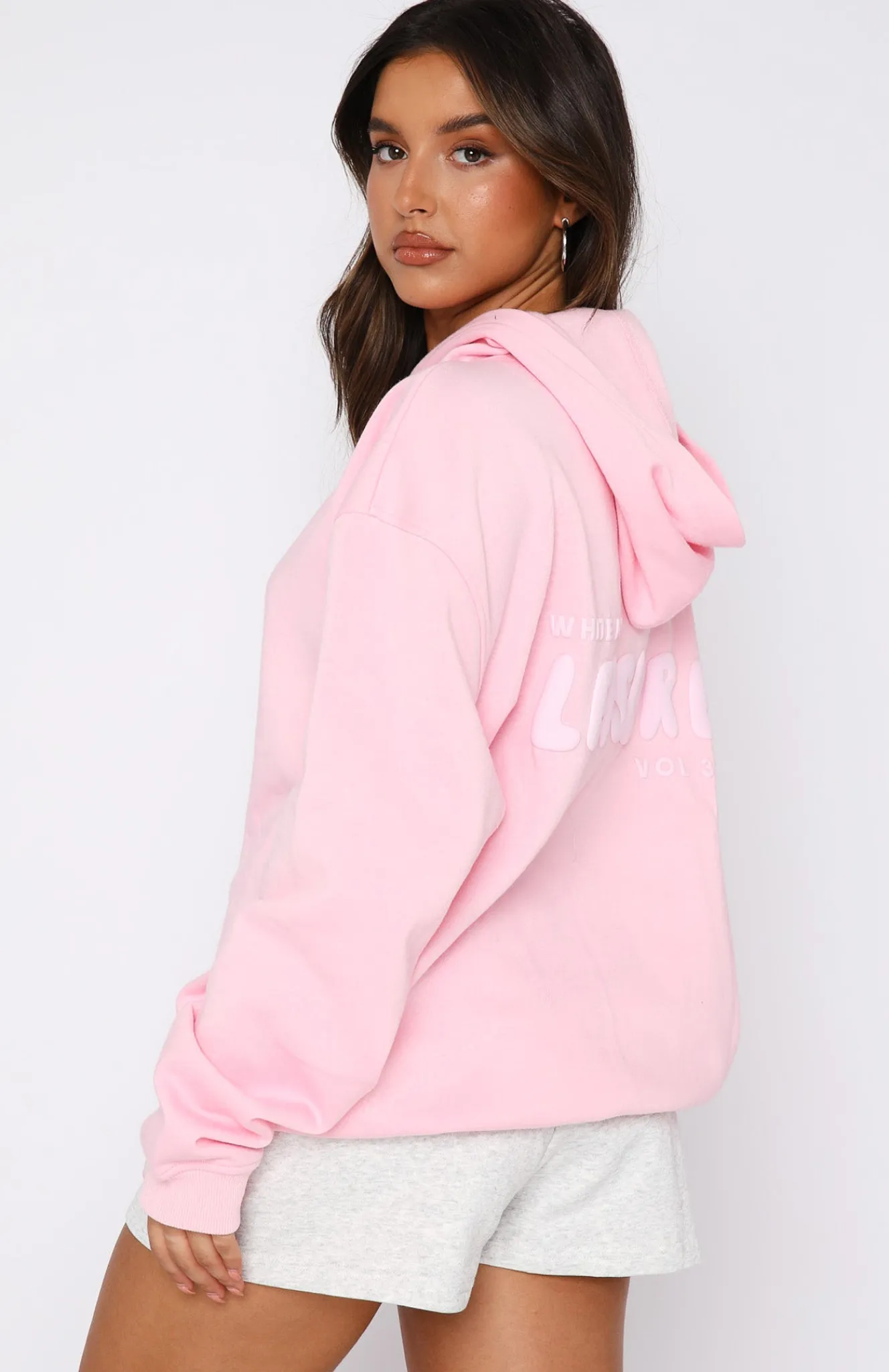Jackets & Blazers | White Fox Boutique Leisure Series Oversized Hoodie Posy pink