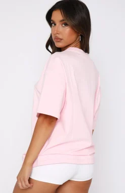 Shirts & Blouses | White Fox Boutique Leisure Series Oversized Tee Posy pink